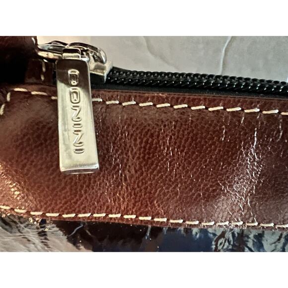 Luxury Designer Robert Donini Black & Brown Leather Shoulder Handbag M/I Italy - Picture 7 of 9